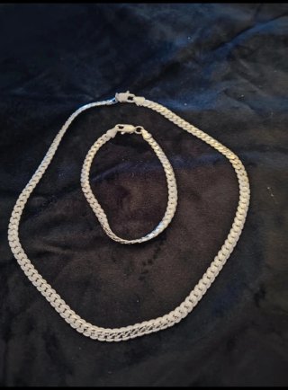 Conjunto Collar y Pulsera Plata 925