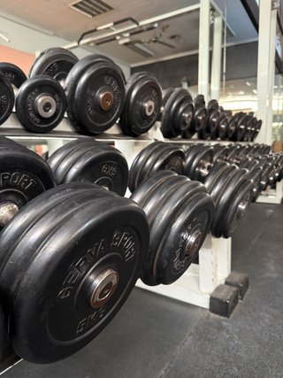 Discos Gevasport caucho, de 5kg 2,5kg y 1,25kg