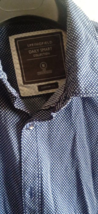 Camisa Springfield Azul y Blanca