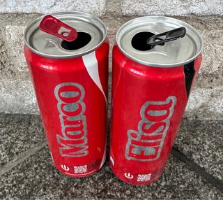 26 Lattine Coca Cola ( 2 dei Mondiali + 24 nomi )