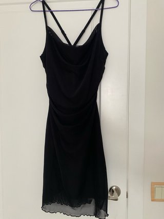 Vestido fiesta negro tirantes