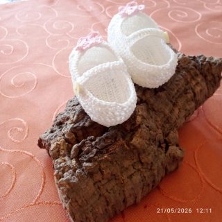 Suppellettile a forma di scarpine uncinetto