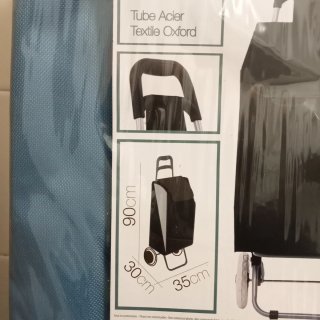 Carro de compra azul nuevo