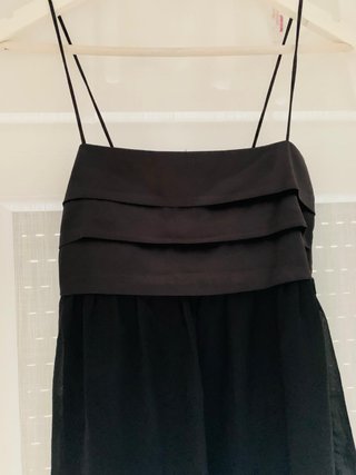 Vestido Globo Zara Negro