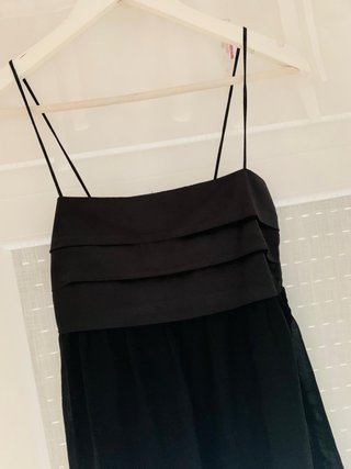 Vestido Globo Zara Negro