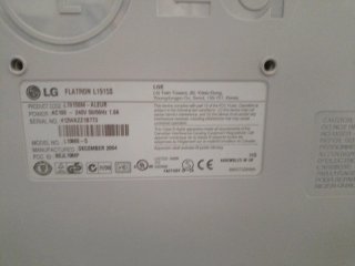 Monitor LG TFT 19 Blanco