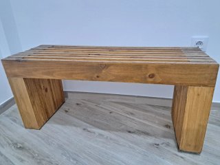 BANCO MADERA RECIBIDOR/ PIÉ DE CAMA/ VESTIDOR...