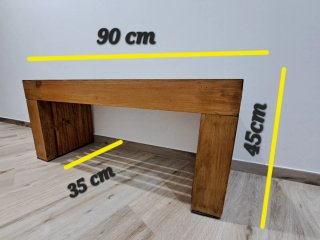 BANCO MACIZO MADERA  RECIBIDOR/ PIÉ DE CAMA