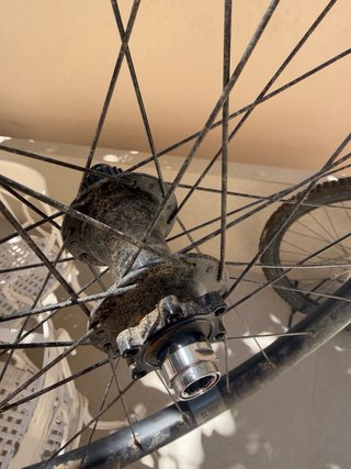 Rueda Trasera MTB Enduro 29 Llanta Dañada