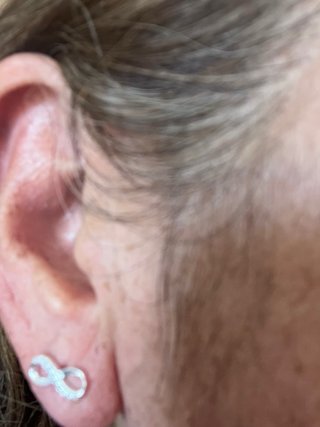 Pendientes Infinito Plata con Circonitas