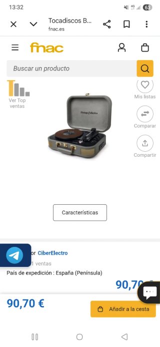 Tocadiscos Muse MT201wg Negro
