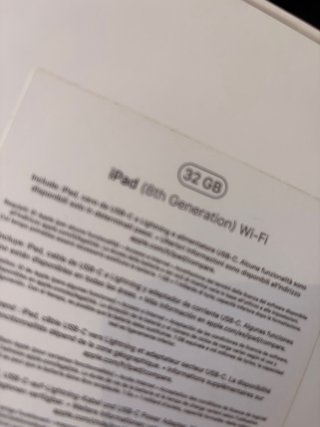 iPad 8ª Gen Gris Espacial 32GB