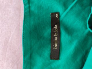 Falda Bimba y Lola verde azulado