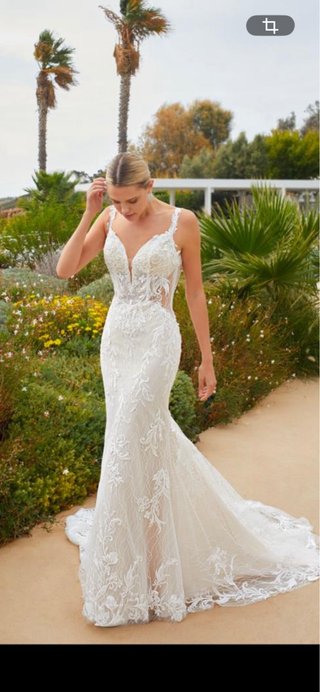 Vestido de Novia Blanco Encaje Sirena