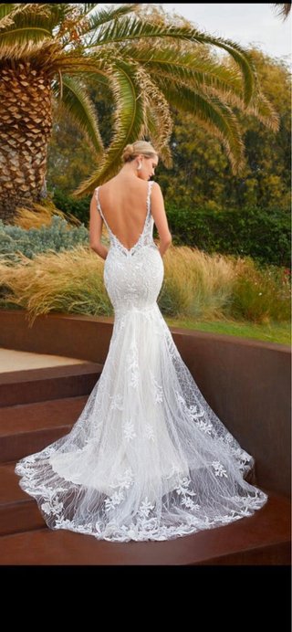 Vestido de Novia Blanco Encaje Sirena