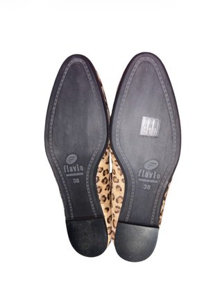 Bailarinas Leopardo Pelo Natural Flavio Menorca