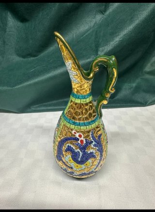 Vajilla italiana pintada a mano con oro Zecchio