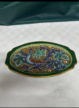 Vajilla italiana pintada a mano con oro Zecchio