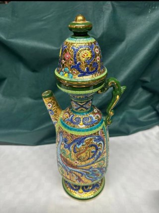 Vajilla italiana pintada a mano con oro Zecchio