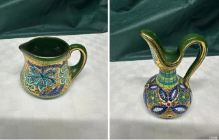 Vajilla italiana pintada a mano con oro Zecchio