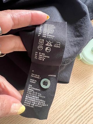 COS 100% Cotton Black Minimal Shirt NEW 49 €