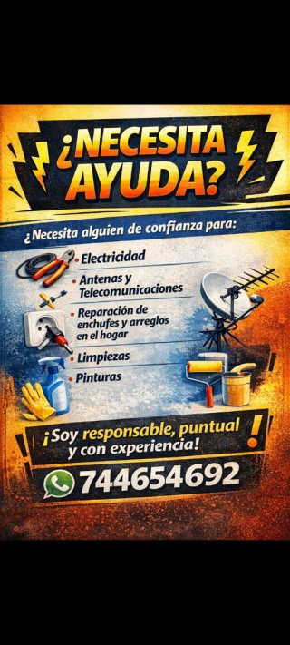 Necesitas montar un mueble o cambiar una lámpara?