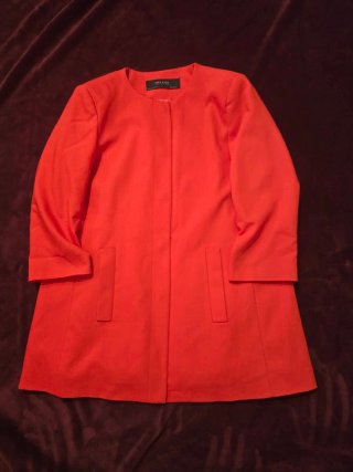 Chaqueta Zara Basic Roja Teja XL