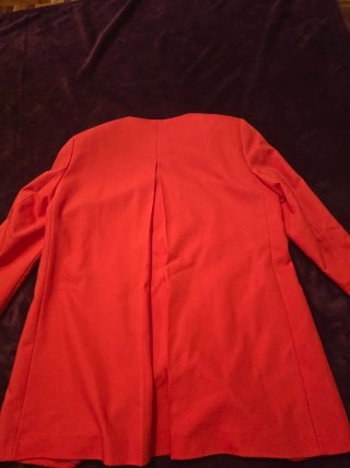 Chaqueta Zara Basic Roja Teja XL