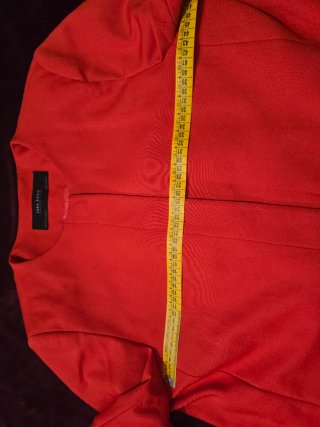 Chaqueta Zara Basic Roja Teja XL