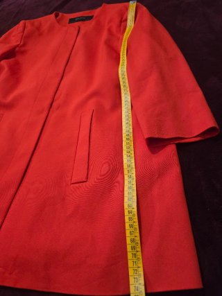 Chaqueta Zara Basic Roja Teja XL
