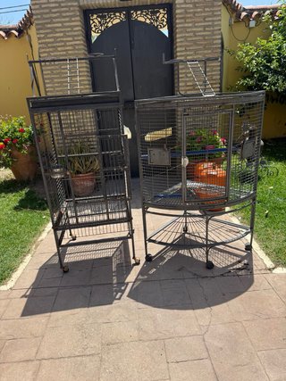 Jaula grande para loros
