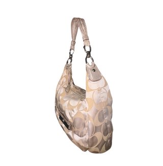 Bolso Coach Vintage Rosa y Beige