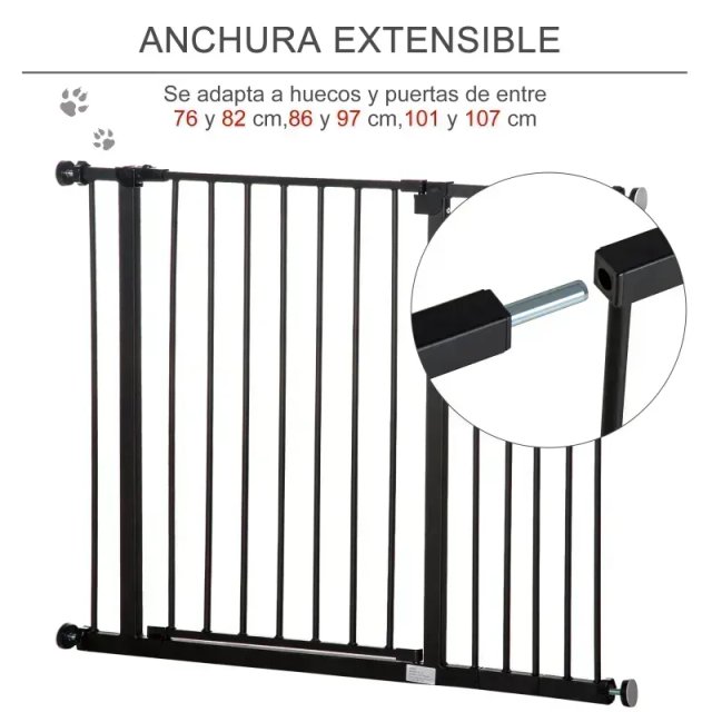 Barrera de Seguridad Extensible 76-107x76 cm