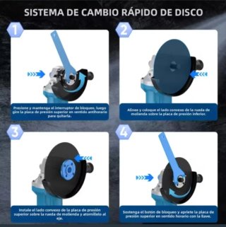 Amoladora Angular Inalámbrica (2 Baterías)