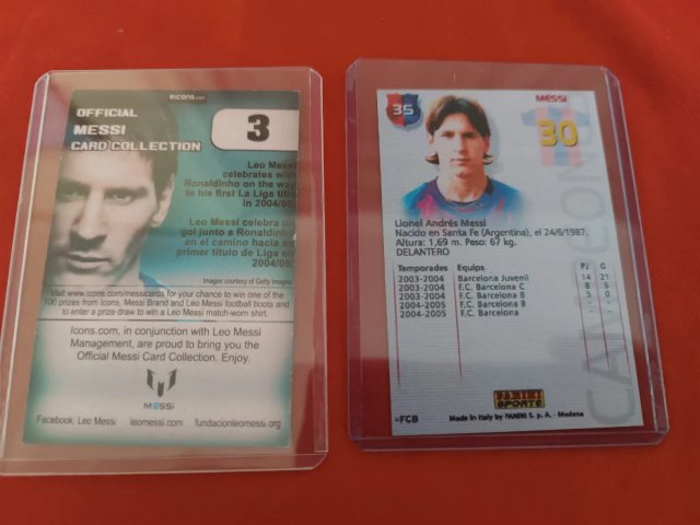 MESSI 2004 ROOKIE BARCELONA RONALDINHO