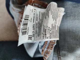 Pantalón vaquero premamá azul oscuro