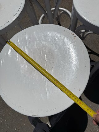 Juego de 9 taburetes altos de madera