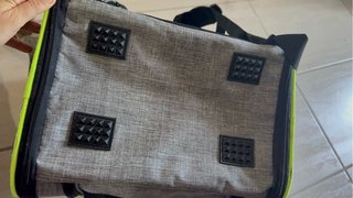 Mochila Transportín Gatos Perros Pecut Gris/Verde