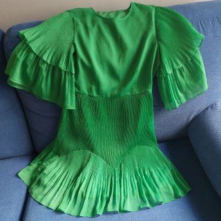 Vestido verde corto Salsa