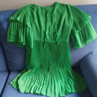 Vestido verde corto Salsa