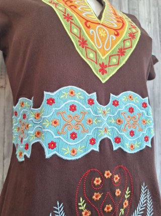 Vestido estampado étnico Bantik
