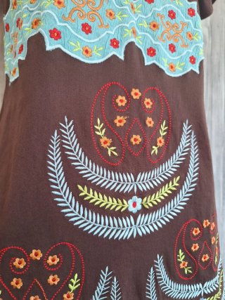 Vestido estampado étnico Bantik