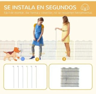 Parque Mascotas Plegable 6 Paneles 120x60