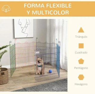 Parque Mascotas Plegable 6 Paneles 120x60