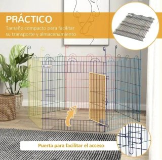 Parque Mascotas Plegable 6 Paneles 120x60