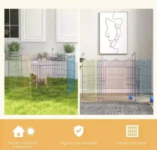 Parque Mascotas Plegable 6 Paneles 120x60