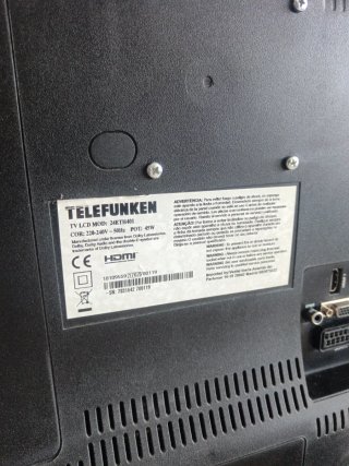 Monitor TV Telefunken Negro