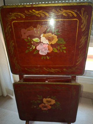 Repisa Macetero Madera Decorada