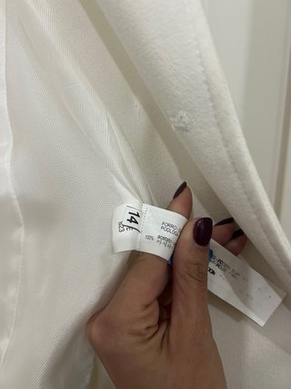 Blazer Zara Bianco Donna Taglia M