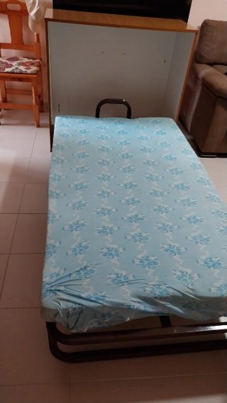 Cama mueble plegable con colchón, el sumier 180cm